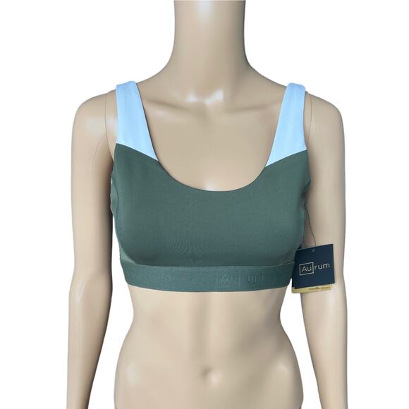 Aurum Olive Sport Bra Size Petite XS - Picture 2 of 6